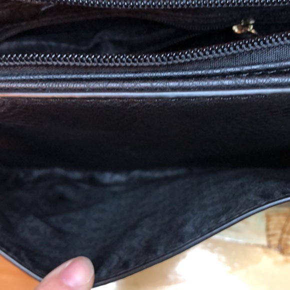 Black Leather Crossbody with Front Tassel - Picture 12 of 15